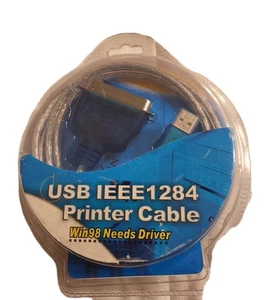 Sabrent SBT-UPPC USB 2.0 - Parallel Printer Cable 6 ft 36 pin Centronics F1 - Afbeelding 1 van 4