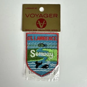 Vintage Voyager St. Lawrence Seeweg Wal Fisch Aufnäher NEU - Bild 1 von 2