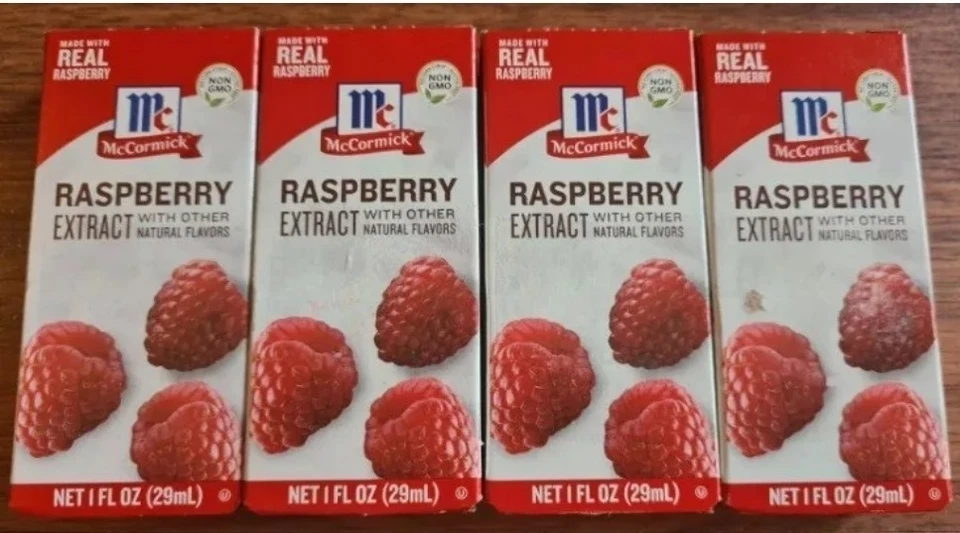 Lot of 4 McCormick Raspberry Extract Oct/25 - Image 1 of 1