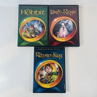 Lord of the Rings / Hobbit / Return of the King: Animated Trilogy Remastered DVD Foto 1 de 4