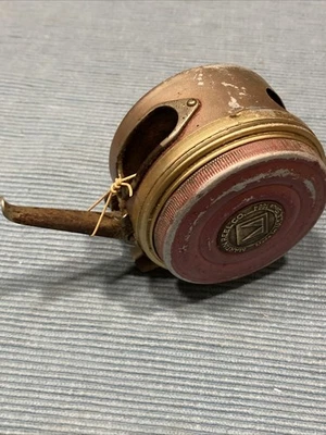 Carrete de pesca con mosca Mohawk automático 49A Red Martin de colección con línea EE. UU. Foto 1 de 4