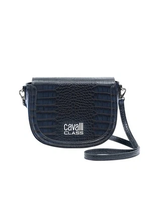 Cavalli Class TORINO Navy Medium Crocco Saddle  Crossbody bag - Image 1 of 4