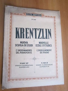 KRENTZLIN, NUOVA SCUOLA DI STUDI PER INSEGN. DEL PIANOFORTE, II FASC., -(A2)  - Foto 1 di 1