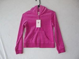 Chaqueta con Capucha Activa Pink Republic Embellecida Terciopelo Fucsia Niñas L Nueva con Etiquetas G82268 - Imagen 1 de 4