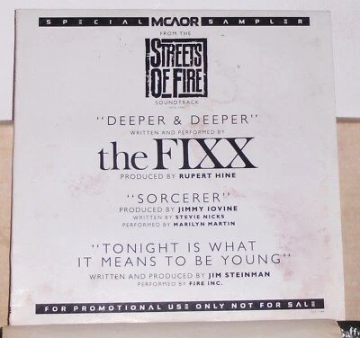 Streets of Fire Soundtrack - The Fixx - Fire Inc - Promo Vinyl 12 inch Record - Image 1 of 4
