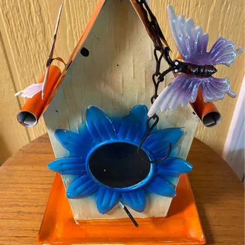 Metal bird house decor 3 colors to choose from Cover