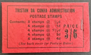 Tristan Da Cunha 1958 SB2 Sc# 14a (x2), 15a, 16a, 19a, 20a Complete Booklet MNH - Picture 1 of 6