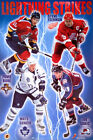 Nhl Superstars 2000 22X34 Poster - Pavel Bure, Mats Sundin, Steve Yzerman, Sakic
