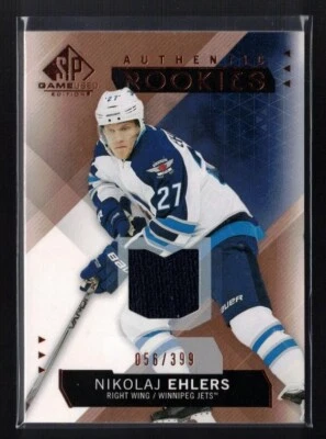 2015-16 SP Game Used Rookies  ''Nikolaj Ehlers Blue Jersey /399''  Winnipeg Jets - Image 1 of 2