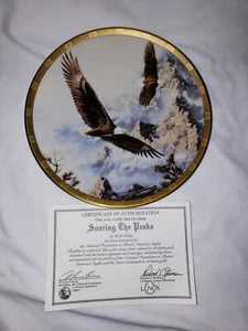 Lenox Decorative Plate Soaring the Peaks by Rick Kelley from Eagle Conservation - Picture 1 of 3