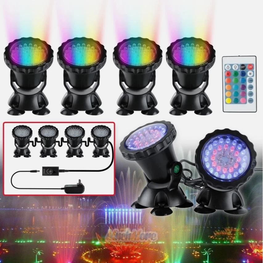 LED Teich Gartenteich Schwimmteich Beleuchtung Unterwasser Lampe Licht Strahler - Bild 1 von 4