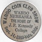 1969, Wahoo Nebraska Coin Club Show, Vets Bldg. Token, Indian Wooden Nickel