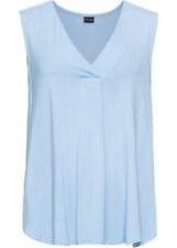 Damen Tunika Shirt Top A Form Linie hellblau Viskose Elasthan 32 - 48 neu 48086