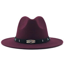 Men's Top Hat Ethnic Style Big Head Hat Flat Brim Big Brim Fedora Hat
