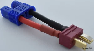 (1) Adaptador conector estilo EC3 macho a hembra enchufe en T (estilo Deans) - 3CM 14awg - Imagen 1 de 8