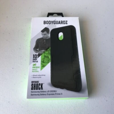 New Authentic BodyGuardz Shock Case Samsung Galaxy J3 / Express Prime 3 Black - Image 1 of 4