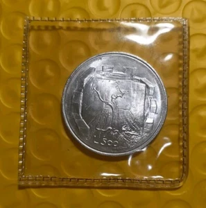 SAN MARINO SICUREZZA SOCIALE 1976 500 LIRE ARGENTO FDC SIGILLATA DA DIVISIONALE - Foto 1 di 2