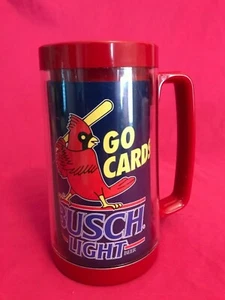 Go Cards 1993! Taza estilo termoserv Busch Light Thermoserv lista de cardenales de San Luis - Imagen 1 de 6