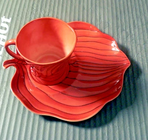 1950s Carlton Ware Australian Pattern Brown Leaf Pattern Cup & Saucer Tea for 1 - Picture 1 of 5