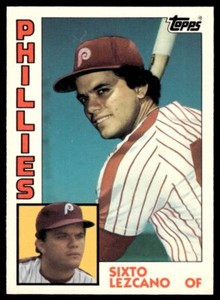 1984 Topps Tiffany Sixto Lezcano Philadelphia Phillies #185