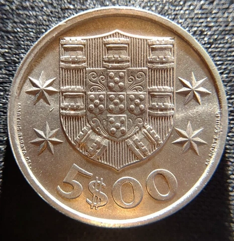 Portugal 1985  - 2-1/2 Escudos Brilliant Uncirculated. Amazing Detail and Luster Cover