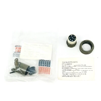 ITT Cannon MS3126F14-5P Straight Plug Circular Connector w/ KPT00F-14 End Bell - Image 1 of 4