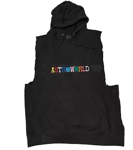 TRAVIS SCOTT CACTUS JACK ASTROWORLD WISH YOU WERE HERE TOUR HOODIE SLEEVELESS L - Picture 1 of 6