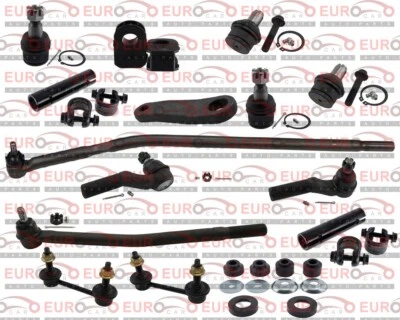 Front End Kit For Ford E-150 E-250 E-350 Tie Rods Ends Ball Joints Sway Bar Link - Image 1 of 4
