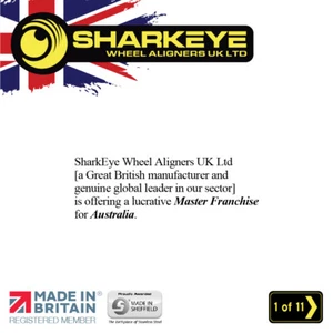 Alineadores de ruedas SharkEye UK Ltd franquicia maestra para Australia. automotriz. - Imagen 1 de 11