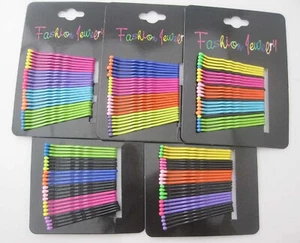 Lovely Girls Hair Pins Mix 4 Cards Randomly Simple Line Hairclips About 2" Long - Picture 1 of 5