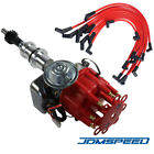 JDMSPEED RED Cap HEI Distributor and PLUG WIRES For SMALL BLOCK FORD 289-302