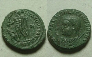 Licinius 2 globe scepter Jupiter victory captive Rare genuine Ancient Roman coin - Picture 1 of 4