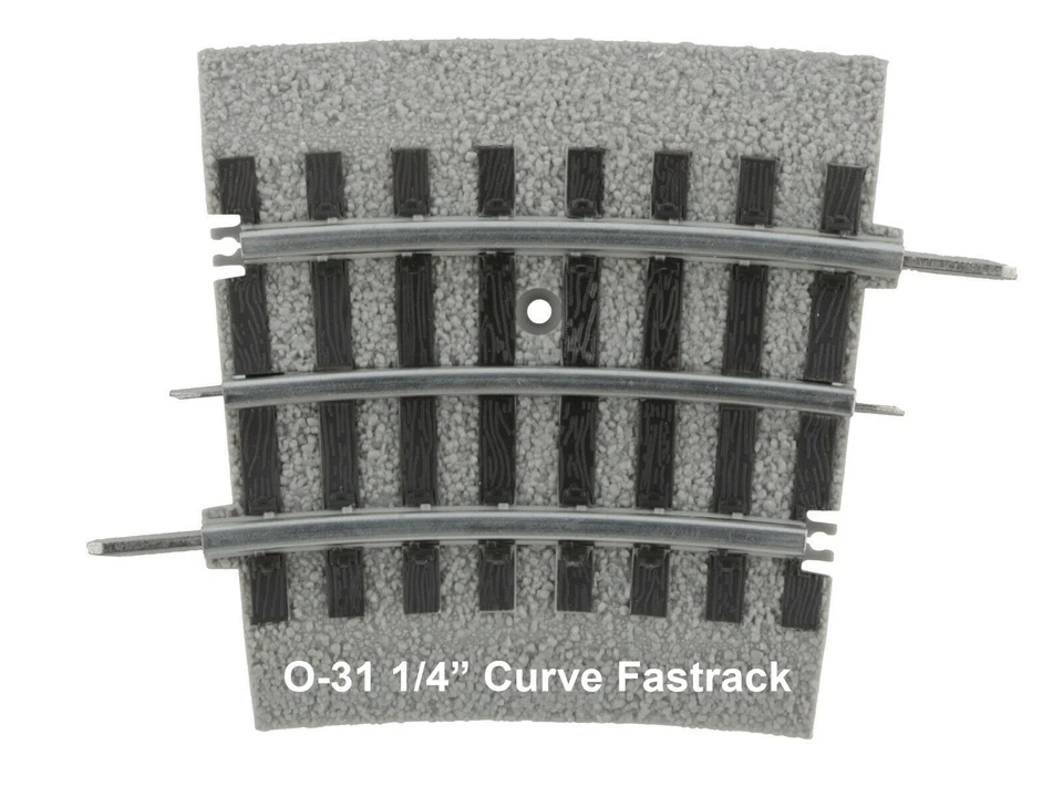 Lionel FASTRACK O31 Quarter Curved Track 6-81662 O-31 1/4" Curve - Image 1 of 1