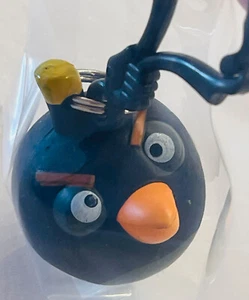 Rare, Short Tempered "Bomb" Angry Birds Key-Chain (Official Rovio) (2009-2012) - Picture 1 of 3