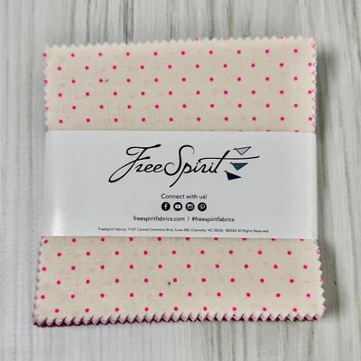 Free Spirit Tula Pink -  Tiny Coordinates Charm Pack 5" Squares - 42 Pieces NEW - Image 1 of 4