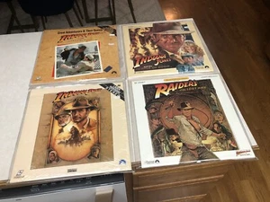 4 INDIANA JONES MOVIE LASERDISC VIDEODISC PARAMOUNT VIDEO - Picture 1 of 10