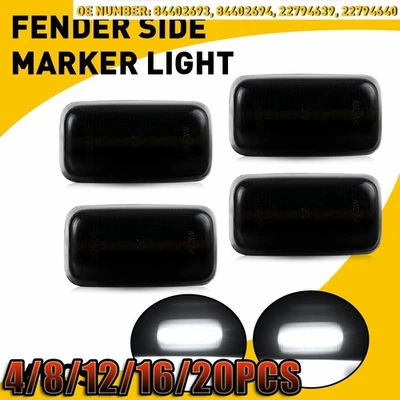 For Chevy Silverado GMC 2500HD 3500HD 15-23Dually Bed LED Side Marker Light4-20x - Image 1 of 4