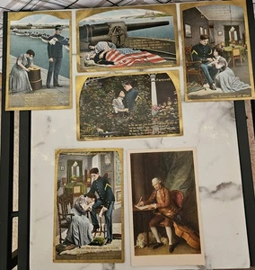 Lote de 5 postales vintage 1909 por Eismann NY impresas en Alemania nunca usadas - Imagen 1 de 7