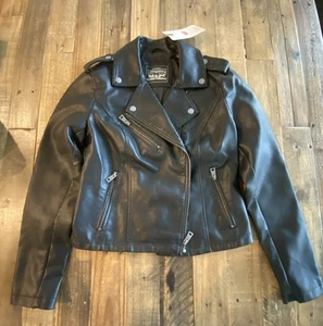 Levi's Women's The Classic Faux Leather Moto Jacket - Size Small - Picture 1 of 8
