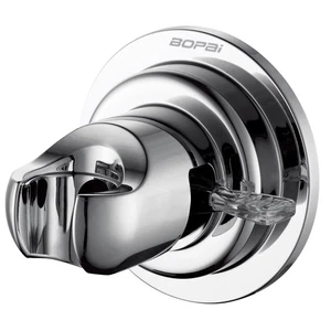 Suction Shower Head Holder, Relocatable Handheld Showerhead Holder, Chrome, S... - Picture 1 of 7