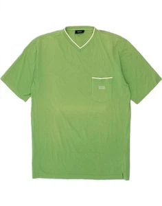 HUGO BOSS Mens T-Shirt Top XL Green Cotton QH09 - Picture 1 of 5
