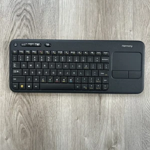 Logitech Harmony Smart Wireless Keyboard Only 820-006368 Black No USB Dongle - Picture 1 of 7