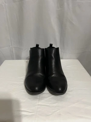 Botas de cuero negras hechas por el hombre Nina, talla 8 1/2 Med. (L-1489) Foto 1 de 4