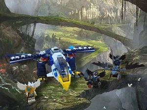 Nicht mehr im Handel erhältlich 2013 LEGO Legends of Chima (70003) Eris' Eagle Interceptor Set vollständig! - Bild 1 von 12