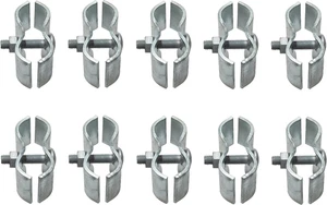 10er Set Maschendrahtzaunfeldschellen für 1-3/8" Rundrohrrahmen - Bild 1 von 12