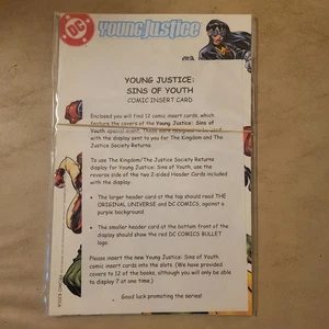 Young Justice: Sins Of Youth Comic Insert Card Set Of 12, Promo Items, Unused! - Picture 1 of 3