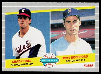 1989 Fleer #650 Grady Hall / Mike Rochford MLP, RC - Image 1 of 2