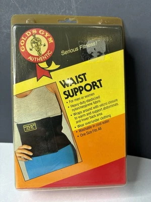 Soporte de cintura unisex Gold's Gym para hombre mujer talla única negro NUEVO NOS Foto 1 de 4