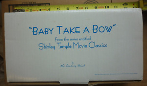 Vintage Danbury Mint Shirley Temple Baby Take A Bow Doll New in Box Movie Classc