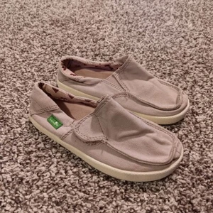 Zapatos Sanuk Niñas 9 Púrpura Claro Gancho Lazo Cómodos Elastizados Sin Cordones - Imagen 1 de 7